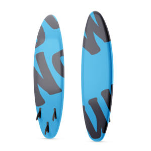 Blue surfboard