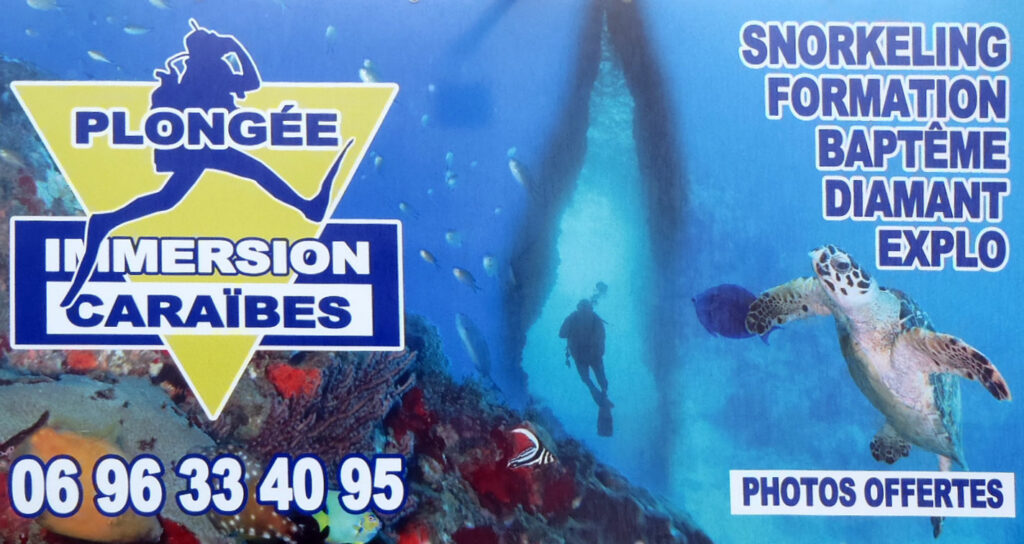 PANNEAU PLONGÉE IMMERSION CARAIBES